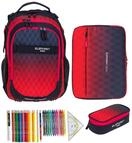 Elephant Schulrucksack Hero 4 Teile Set 12868 Red Cube +rmlv | Schulrucksackset
