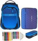 Elephant Schulrucksack Hero 4 Teile Set 12868 Cube Dark Blue +rmlv | Schulrucksackset