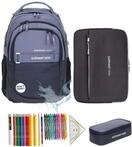 Elephant Schulrucksack Hero 4 Teile Set 13047 Color Block Anthrazit +rmlv 