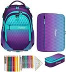 Elephant Schulrucksack Hero 4 Teile Set 12868 Violet Cube +rmlv | Schulrucksackset