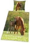 Herding Young Collection Bettw&auml;sche-Set, Pferde Motiv, Bettbezug 135 x 200 cm,
