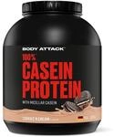 Body Attack 100% Casein Protein - Cookies n Cream, 1,8 kg Eiwei&szlig;pulver - reich an