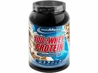 IronMaxx 100% Whey Protein Pulver - Latte Macchiato 900g Dose | zuckerreduziertes,