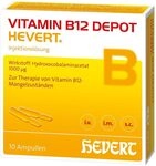 Vitamin B12 Depot Hevert, 10 St. Ampullen | 1000 &micro;g Hydroxocobalamin bei...