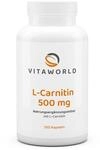 Vita World L-Carnitin 500mg 100 Kapseln Vegan Apotheken Herstellung