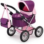 Bayer Design 13057 - Puppenwagen Trendy, pflaume, &lrm;67 x 67 x 41 cm | mit