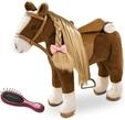 G&ouml;tz 3402375 Brown Beauty K&auml;mmpferd mit Sattel Pl&uuml;schpferd f&uuml;r Puppen