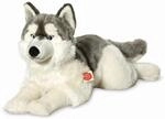 Teddy Hermann 92782 Hund Husky 60 cm, Kuscheltier mit idealem Recyclinganteil