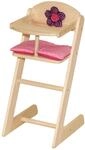 roba Puppenhochstuhl aus Holz - Serie 'Happy Fee' - f&uuml;r Puppen und Babypuppen -Natur