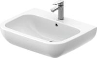 Duravit D-Code Waschtisch, mit Hahnloch, mit &Uuml;berlauf, 650x500x180mm, Wei&szlig;