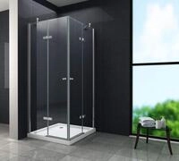 Duschkabine CORNO 90 x 75 x 195 cm ohne Duschtasse
