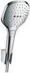 hansgrohe Raindance Select E 120 Duschkopf inkl. Duschkopfhalter, 3 Strahlarten,
