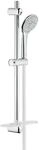 Grohe Euphoria 110, Brausestangenset 600mm, 3 Strahlarten Champagne, variables oberes