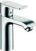 hansgrohe Waschtischarmatur Metris, Wasserhahn Bad mit Auslauf Höhe 110 mm, mit