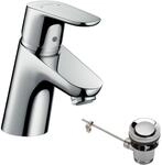 hansgrohe Wasserhahn Focus f&uuml;r Niederdruck (Armatur mit Auslauf H&ouml;he 70mm), Chrom