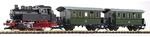 Piko 37125 Start-Set BR 80 mit 2 Personenwagen der DR Spur G Epoche III...