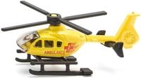 Siku 0856, Rettungshubschrauber, Metall/Kunststoff, Gelb, Drehbare Rotoren