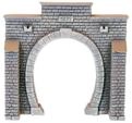 NOCH&reg; vorkoloriertes 1-gleisiges Profi Plus Tunnel-Portal in H0: 13,5 x 12,5 cm