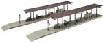 FALLER 2 Bahnsteige Modellbausatz mit 98 Einzelteilen 417 x 48 x 52/68 mm I