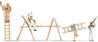 NOCH&reg; Maler-Set 4 Figuren Zubeh&ouml;r f&uuml;r den Modellbau und die Modelleisenbahn,