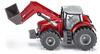 siku 1985, Massey Ferguson 8690 Traktor mit Frontlader, 1:50, Metall/Kunststoff, Rot,