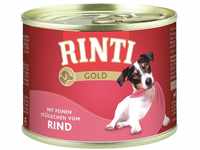 RINTI Gold Rind | Hunde Nassfutter | 12x185g | Für kleine Hunde | ohne...