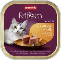 vom Feinsten Katzenfutter nass mit Gefl&uuml;gel + Kalb (32 x 100 g), Katzenfutter...
