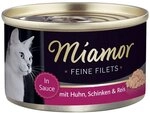 Miamor Feine Filets in Jelly Thunfisch & Shrimps f&uuml;r Katzen 24 x 100g