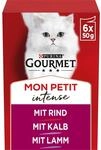 GOURMET Mon Petit Katzenfutter nass, Sorten-Mix, 48er Pack (8 x 6 x 50g)