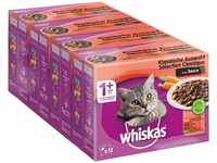 Whiskas 1+ Katzennassfutter – Klassische Auswahl in Sauce – Hochwertiges