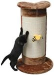 Kerbl Pet Kratzs&auml;ule Corner braun, 58cm, mit Biene am Band