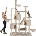 HAPPYPET XXL Kratzbaum Simba deckenhoch 260 cm - Kletterbaum Paradies, Extra Breit,