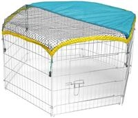Kerbl Pet Freigehege, Auslauf, 6 Gitterelemente &aacute; 56,5x56,5cm, Metall verzinkt, mit