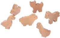 Goki 53871 Verschiedene Bauernhoftiere, Spielzeug aus Holz, 10 St&uuml;ck, f&uuml;r Kinder ab