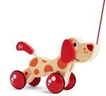 Hape Nachziehhund &bdquo;Pepe &ndash; Holz Nachziehspielzeug, Lauflern-Begleiter zur