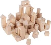 small foot Naturbausteine aus Holz, 100 Bausteine in verschiedenen Formen, mit