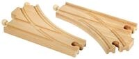 BRIO World Bogenweichen - 4 Teile - Spielzeug ab 3 Jahre | Schienenset, BRIO