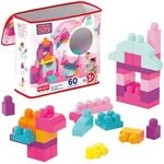 Mega Bloks First Builders Gro&szlig;e Bausteintasche f&uuml;r Kleinkinder, Pink | 60 bunte