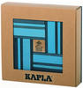 KAPLA 9000105 Holzplättchen 40er Box Blau + Buch, 4 Jahre to 12 Jahre, 1 Stück