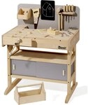 howa Massive Werkbank Kinder Holz Kinderwerkbank mit 32 TLG. Werkzeug 4900 | XXL