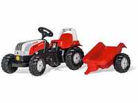 Rolly Toys 012510 - rollyKid Steyr 6165 CVT Trettraktor (mit Anhänger, für Kinder