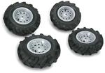 ROLLY TOYS 409242 - Luftreifen (4 St&uuml;ck, f&uuml;r RollyToys Fahrzeuge, Gr&ouml;&szlig;en: 2 x