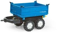 Rolly Toys 121106 - Mega Trailer blau | Stabiler Zweiachsanh&auml;nger mit