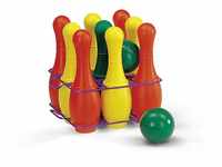 Rolly Toys Kegelspiel (9 teiliges Kegelspiel mit 2 Kugeln, Bowling Spiel,