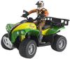 bruder 63000 - Quad mit Fahrer - 1:16 Spielzeug-Figur Mann Mensch Fahrzeug