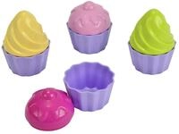 Simba 107102508 - Sandformen Cupcake, 8 Teile, 6cm Durchmesser, Sandkastenspielzeug,