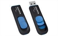 ADATA UV128 64GB USB3.1 Flashlaufwerk, schwarz/blau