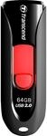 Transcend TS64GJF590K JetFlash 64GB Speicherstick USB 2.0 schwarz/rot