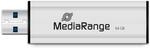 MediaRange USB-Stick USB 3.2 Gen 1 64GB, Silber | mit Schiebemechanismus | Plug &