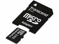 Transcend Micro SDHC 32GB Class 4 Speicherkarte mit SD-Adapter